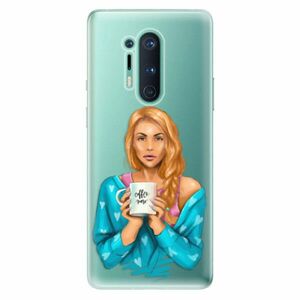 Odolné silikonové pouzdro iSaprio - Coffe Now - Redhead - OnePlus 8 Pro obraz