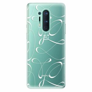 Odolné silikonové pouzdro iSaprio - Fancy - white - OnePlus 8 Pro obraz