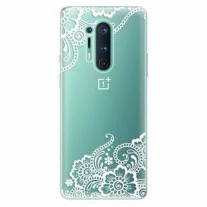 Odolné silikonové pouzdro iSaprio - White Lace 02 - OnePlus 8 Pro obraz