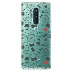 Odolné silikonové pouzdro iSaprio - Vintage Pattern 01 - black - OnePlus 8 Pro obraz