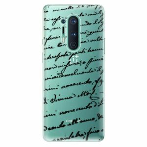 Odolné silikonové pouzdro iSaprio - Handwriting 01 - black - OnePlus 8 Pro obraz