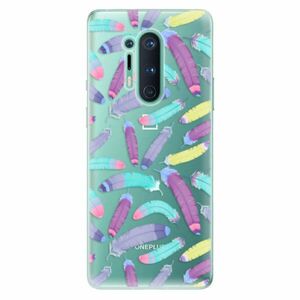 Odolné silikonové pouzdro iSaprio - Feather Pattern 01 - OnePlus 8 Pro obraz