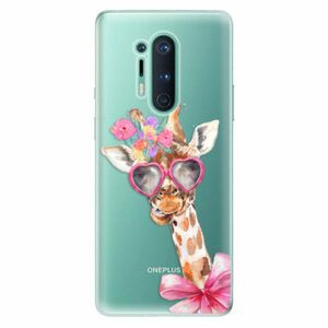 Odolné silikonové pouzdro iSaprio - Lady Giraffe - OnePlus 8 Pro obraz