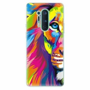 Odolné silikonové pouzdro iSaprio - Rainbow Lion - OnePlus 8 Pro obraz