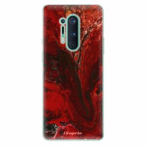 Odolné silikonové pouzdro iSaprio - RedMarble 17 - OnePlus 8 Pro obraz