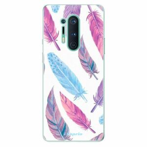 Odolné silikonové pouzdro iSaprio - Feather Pattern 10 - OnePlus 8 Pro obraz