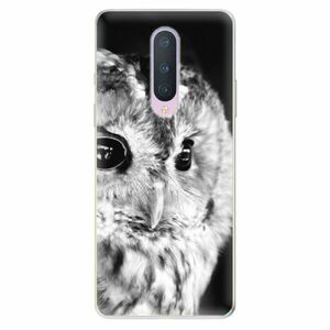 Odolné silikonové pouzdro iSaprio - BW Owl - OnePlus 8 obraz