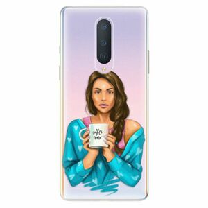 Odolné silikonové pouzdro iSaprio - Coffe Now - Brunette - OnePlus 8 obraz