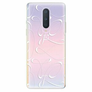 Odolné silikonové pouzdro iSaprio - Fancy - white - OnePlus 8 obraz