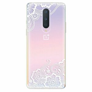 Odolné silikonové pouzdro iSaprio - White Lace 02 - OnePlus 8 obraz