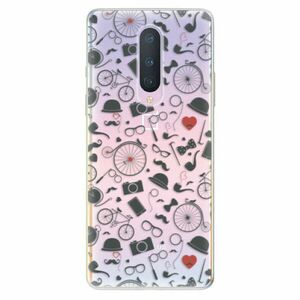 Odolné silikonové pouzdro iSaprio - Vintage Pattern 01 - black - OnePlus 8 obraz