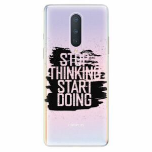 Odolné silikonové pouzdro iSaprio - Start Doing - black - OnePlus 8 obraz