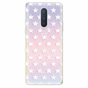 Odolné silikonové pouzdro iSaprio - Stars Pattern - white - OnePlus 8 obraz