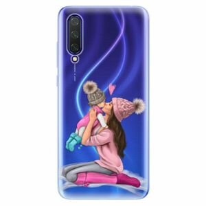 Odolné silikonové pouzdro iSaprio - Kissing Mom - Brunette and Girl - Xiaomi Mi 9 Lite obraz