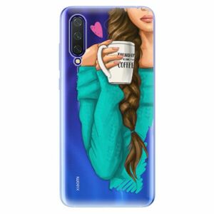 Odolné silikonové pouzdro iSaprio - My Coffe and Brunette Girl - Xiaomi Mi 9 Lite obraz