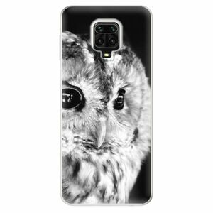 Odolné silikonové pouzdro iSaprio - BW Owl - Xiaomi Redmi Note 9 Pro / Note 9S obraz