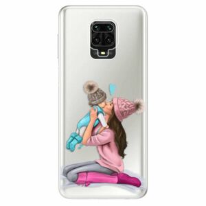 Odolné silikonové pouzdro iSaprio - Kissing Mom - Brunette and Boy - Xiaomi Redmi Note 9 Pro / Note 9S obraz