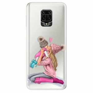 Odolné silikonové pouzdro iSaprio - Kissing Mom - Blond and Girl - Xiaomi Redmi Note 9 Pro / Note 9S obraz