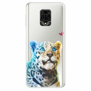 Odolné silikonové pouzdro iSaprio - Leopard With Butterfly - Xiaomi Redmi Note 9 Pro / Note 9S obraz