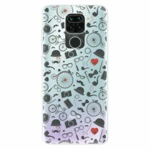 Odolné silikonové pouzdro iSaprio - Vintage Pattern 01 - black - Xiaomi Redmi Note 9 obraz