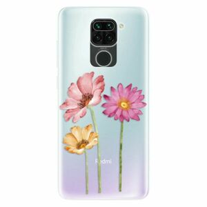 Odolné silikonové pouzdro iSaprio - Three Flowers - Xiaomi Redmi Note 9 obraz