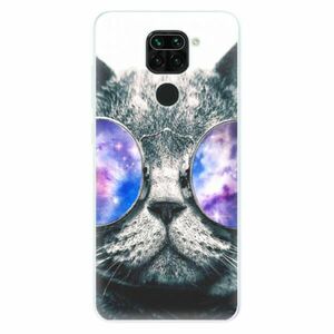 Odolné silikonové pouzdro iSaprio - Galaxy Cat - Xiaomi Redmi Note 9 obraz