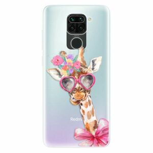 Odolné silikonové pouzdro iSaprio - Lady Giraffe - Xiaomi Redmi Note 9 obraz