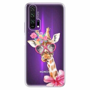 Odolné silikonové pouzdro iSaprio - Lady Giraffe - Honor 20 Pro obraz