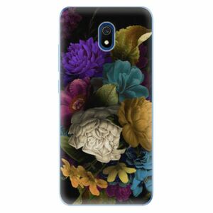 Odolné silikonové pouzdro iSaprio - Dark Flowers - Xiaomi Redmi 8A obraz