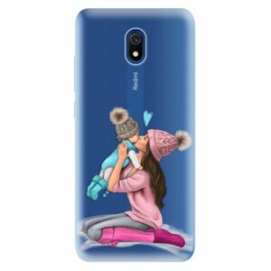 Odolné silikonové pouzdro iSaprio - Kissing Mom - Brunette and Boy - Xiaomi Redmi 8A obraz