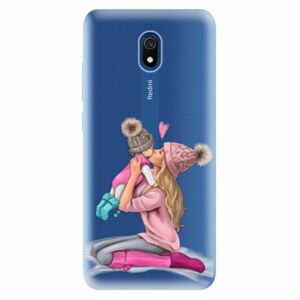 Odolné silikonové pouzdro iSaprio - Kissing Mom - Blond and Girl - Xiaomi Redmi 8A obraz