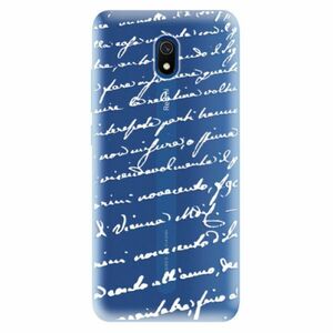 Odolné silikonové pouzdro iSaprio - Handwriting 01 - white - Xiaomi Redmi 8A obraz