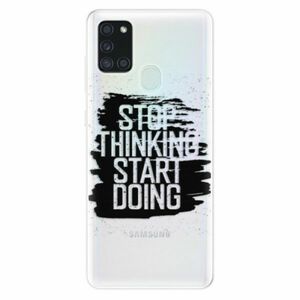 Odolné silikonové pouzdro iSaprio - Start Doing - black - Samsung Galaxy A21s obraz