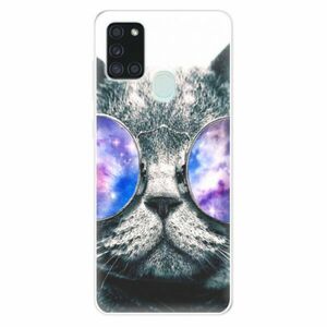 Odolné silikonové pouzdro iSaprio - Galaxy Cat - Samsung Galaxy A21s obraz