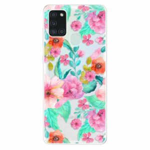 Odolné silikonové pouzdro iSaprio - Flower Pattern 01 - Samsung Galaxy A21s obraz