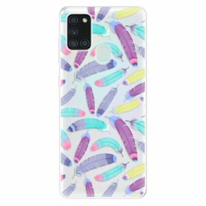 Odolné silikonové pouzdro iSaprio - Feather Pattern 01 - Samsung Galaxy A21s obraz