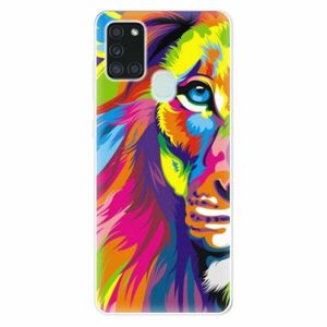 Odolné silikonové pouzdro iSaprio - Rainbow Lion - Samsung Galaxy A21s obraz