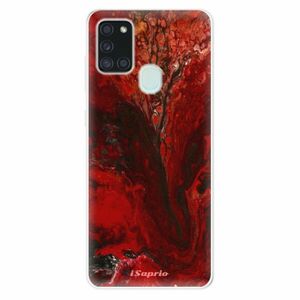 Odolné silikonové pouzdro iSaprio - RedMarble 17 - Samsung Galaxy A21s obraz