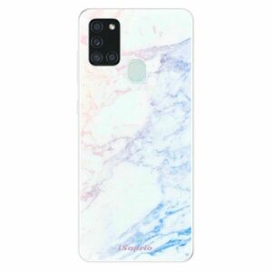 Odolné silikonové pouzdro iSaprio - Raibow Marble 10 - Samsung Galaxy A21s obraz