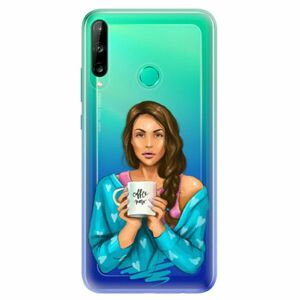 Odolné silikonové pouzdro iSaprio - Coffe Now - Brunette - Huawei P40 Lite E obraz