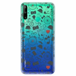 Odolné silikonové pouzdro iSaprio - Vintage Pattern 01 - black - Huawei P40 Lite E obraz