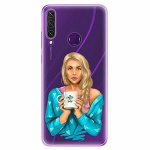 Odolné silikonové pouzdro iSaprio - Coffe Now - Blond - Huawei Y6p obraz