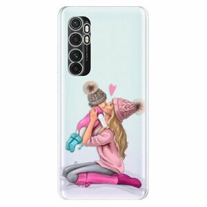 Odolné silikonové pouzdro iSaprio - Kissing Mom - Blond and Girl - Xiaomi Mi Note 10 Lite obraz