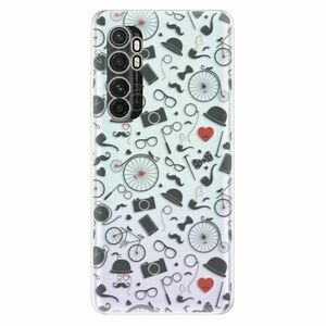 Odolné silikonové pouzdro iSaprio - Vintage Pattern 01 - black - Xiaomi Mi Note 10 Lite obraz