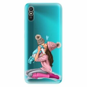 Odolné silikonové pouzdro iSaprio - Kissing Mom - Brunette and Boy - Xiaomi Redmi 9A obraz