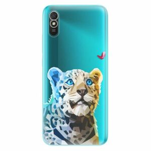 Odolné silikonové pouzdro iSaprio - Leopard With Butterfly - Xiaomi Redmi 9A obraz