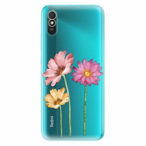 Odolné silikonové pouzdro iSaprio - Three Flowers - Xiaomi Redmi 9A obraz