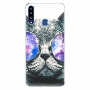 Odolné silikonové pouzdro iSaprio - Galaxy Cat - Samsung Galaxy A20s obraz