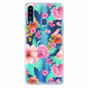 Odolné silikonové pouzdro iSaprio - Flower Pattern 01 - Samsung Galaxy A20s obraz