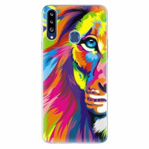 Odolné silikonové pouzdro iSaprio - Rainbow Lion - Samsung Galaxy A20s obraz